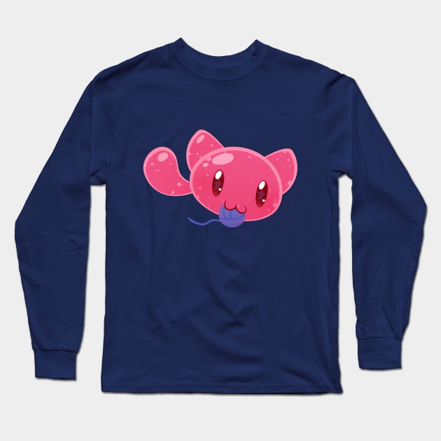 Tabby slime wants to play! Long Sleeve T-Shirt by AeroHail